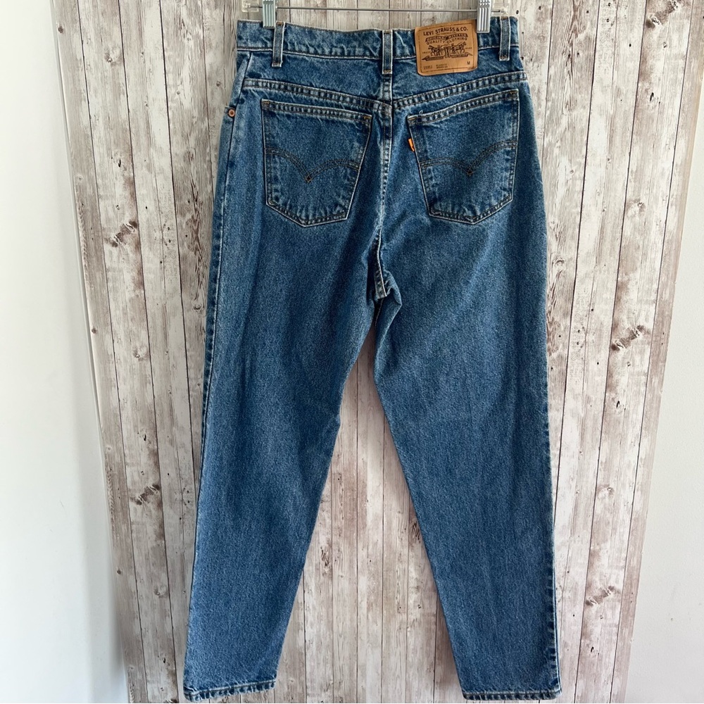 Levi's Vintage Blue Relaxed Tapered Fit Jeans Womens 90’s Size 12 - Picture 2 of 5
